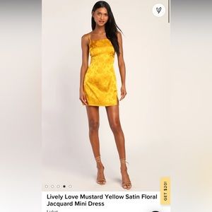 Lulu’s satin mini dress